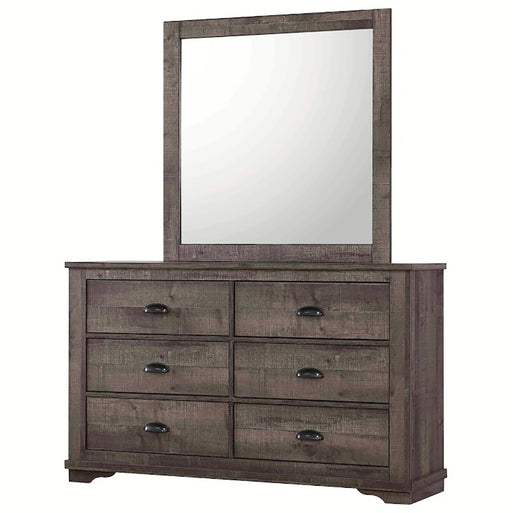 Crown Mark Furniture Coralee Dresser Mirror in Gray - All Brands Furniture (NJ)