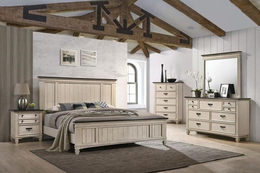 Crown Mark Sawyer Queen Panel Bed in Two-Toned - All Brands Furniture (NJ)