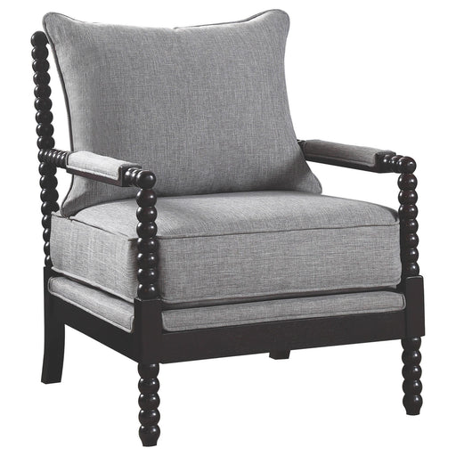 Blanchett Cushion Back Accent Chair Grey and Black - All Brands Furniture (NJ)