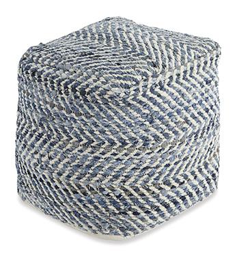 Chevron Pouf - All Brands Furniture (NJ)