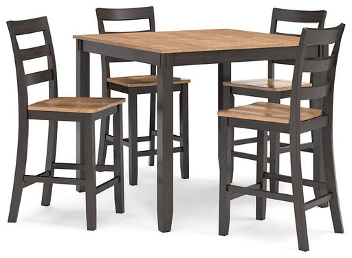 Gesthaven Counter Height Dining Table and 4 Barstools (Set of 5) - All Brands Furniture (NJ)