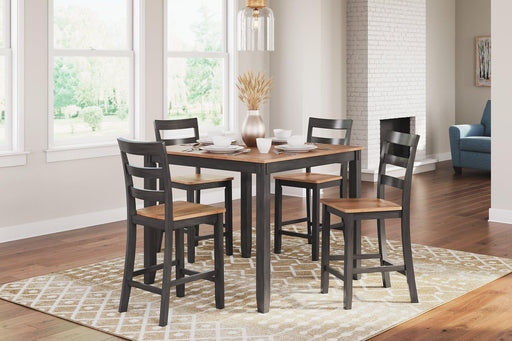 Gesthaven Counter Height Dining Table and 4 Barstools (Set of 5) - All Brands Furniture (NJ)
