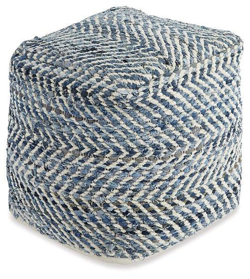 Chevron Pouf - All Brands Furniture (NJ)