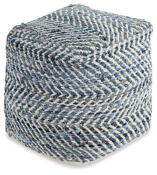 Chevron Pouf - All Brands Furniture (NJ)