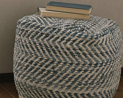 Chevron Pouf - All Brands Furniture (NJ)