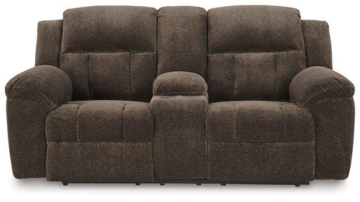 Frohn Reclining Loveseat with Console - All Brands Furniture (NJ)