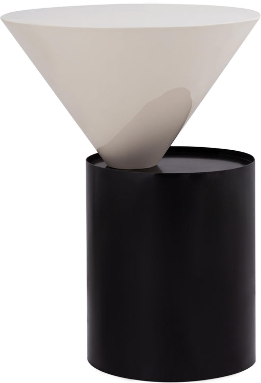 Damon White End Table - All Brands Furniture (NJ)