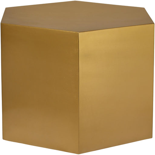 Hexagon Brushed Gold Coffee Table - All Brands Furniture (NJ)