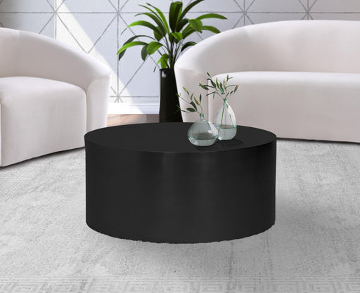 Cylinder Matte Black Coffee Table - All Brands Furniture (NJ)