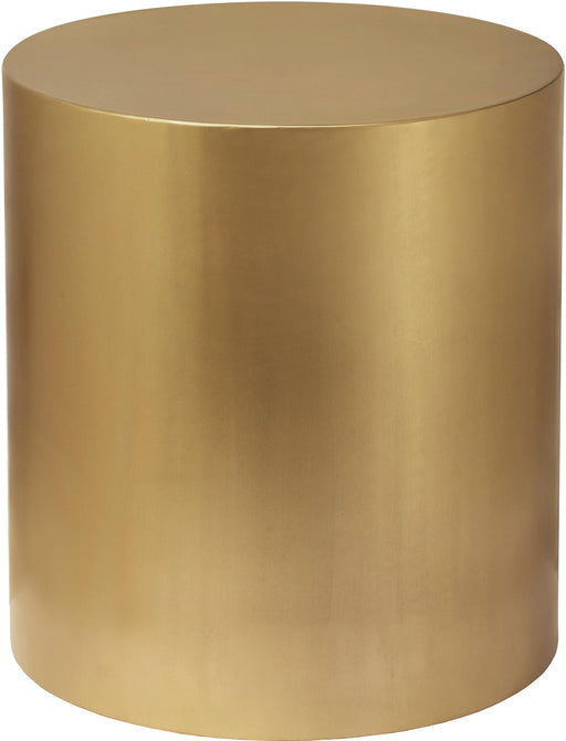 Cylinder Brushed Gold End Table - All Brands Furniture (NJ)