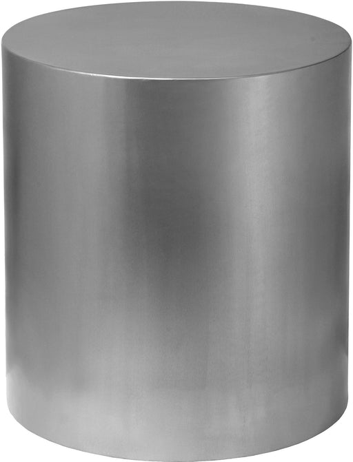 Cylinder Brushed Chrome End Table - All Brands Furniture (NJ)