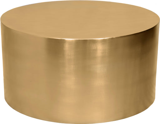 Cylinder Brushed Gold Coffee Table - All Brands Furniture (NJ)