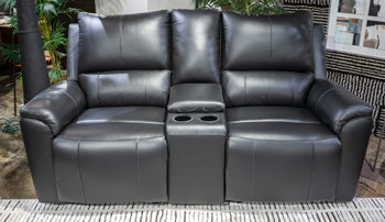 Glossmore Reclining Loveseat with Console - All Brands Furniture (NJ)