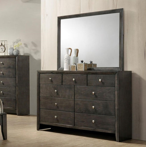 Crown Mark Furniture Evan Mirror in Grey - All Brands Furniture (NJ)