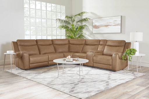 Parker Living Momentum 6 Piece Modular Power Reclining Sectional with Power Adjustable Headrests