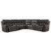 Parker Living Easton - Steamboat Brown 7 Piece Zero Gravity Power Reclining Sectional with Power Adjustable Headrests