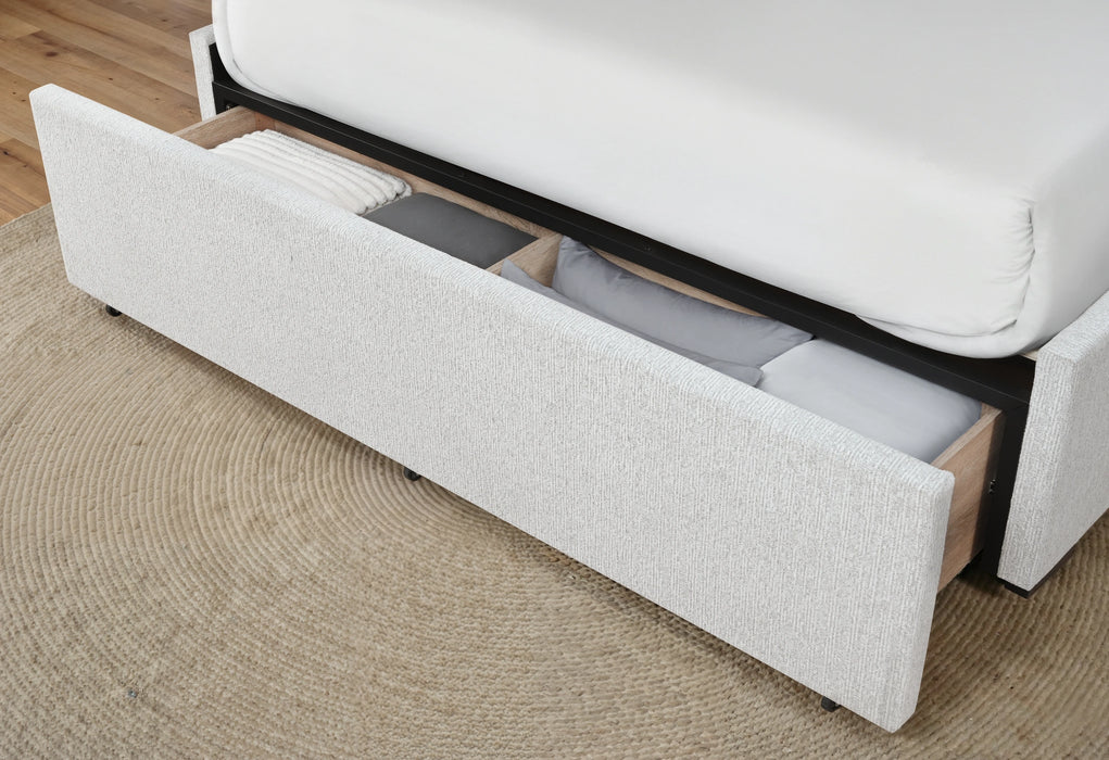 Sadie Beige Bed with Storage
