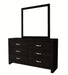 Crown Mark Furniture Jaylen 6 Drawer Dresser in Black - All Brands Furniture (NJ)