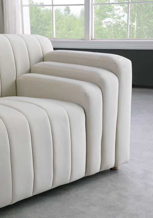 Naya Cream Velvet Loveseat