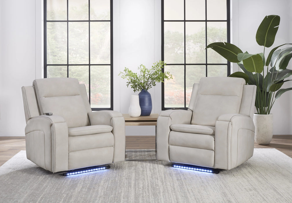 Parker Living Armstrong Power Recliner with Heat Massage and Auto-Glide Two Pack