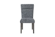 D86 Grey Dining Chair with Brown Legs