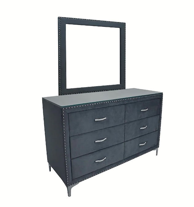 Crown Mark Furniture Lucinda Dresser Mirror in Gray - All Brands Furniture (NJ)