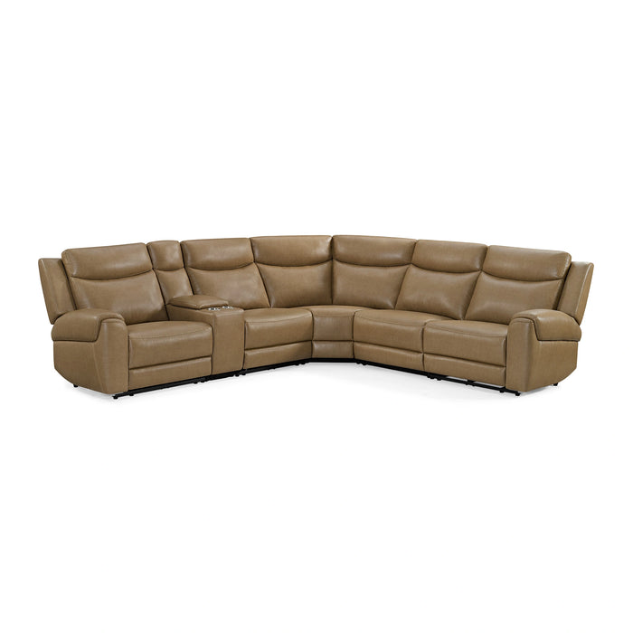 Parker Living Momentum 6 Piece Modular Power Reclining Sectional with Power Adjustable Headrests