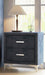 Crown Mark Furniture Lucinda 2 Drawer Nightstand in Gray - All Brands Furniture (NJ)