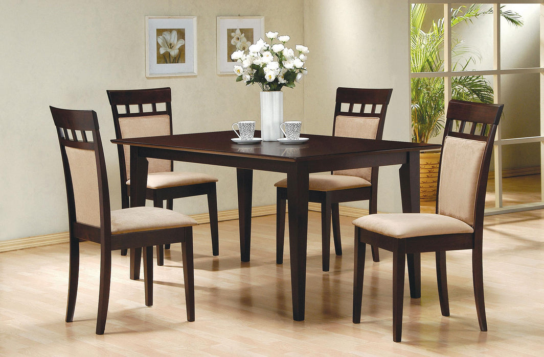 Gabriel 5-piece Rectangular 59-inch Dining SetA Cappuccino - All Brands Furniture (NJ)