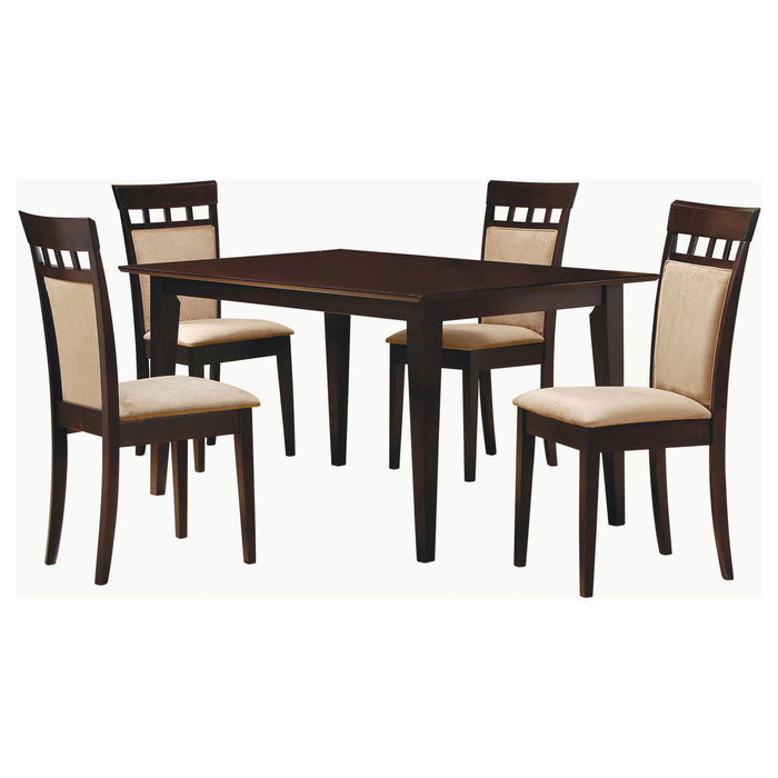 Gabriel 5-piece Rectangular 59-inch Dining SetA Cappuccino - All Brands Furniture (NJ)