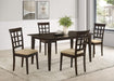 Gabriel 5-piece Rectangular 59-inch Dining Set Cappuccino - All Brands Furniture (NJ)