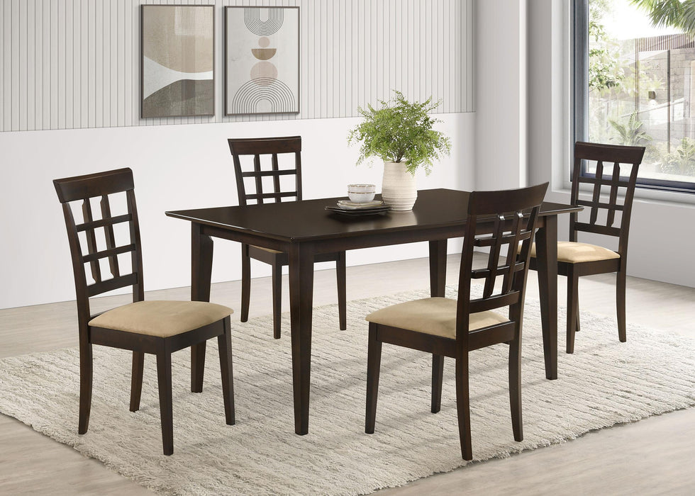 Gabriel 5-piece Rectangular 59-inch Dining Set Cappuccino - All Brands Furniture (NJ)