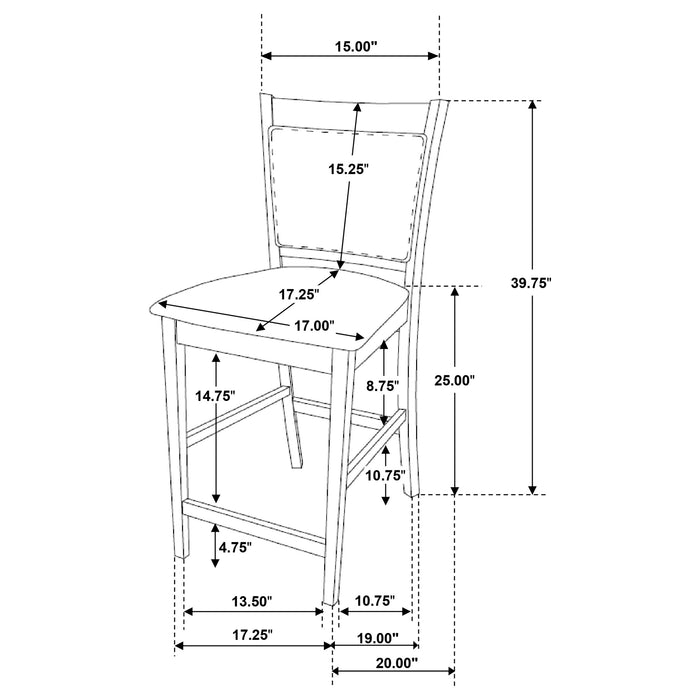 Jaden 5 Pc Counter Height Dining Sets - All Brands Furniture (NJ)