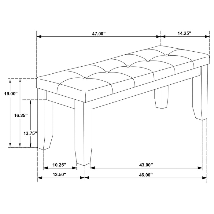 Dalila Dining Bench - All Brands Furniture (NJ)