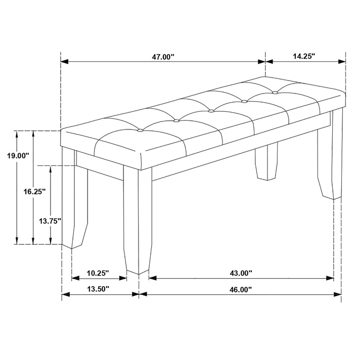 Dalila Dining Bench - All Brands Furniture (NJ)