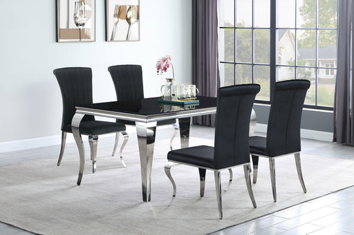 Carone 5 Pc Dining Sets Black - All Brands Furniture (NJ)
