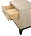 Crown Mark Furniture Akerson 2 Drawer Nightstand in Beige - All Brands Furniture (NJ)
