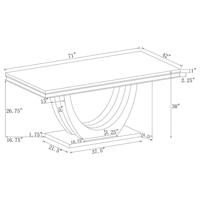 Kerwin Dining Table - All Brands Furniture (NJ)