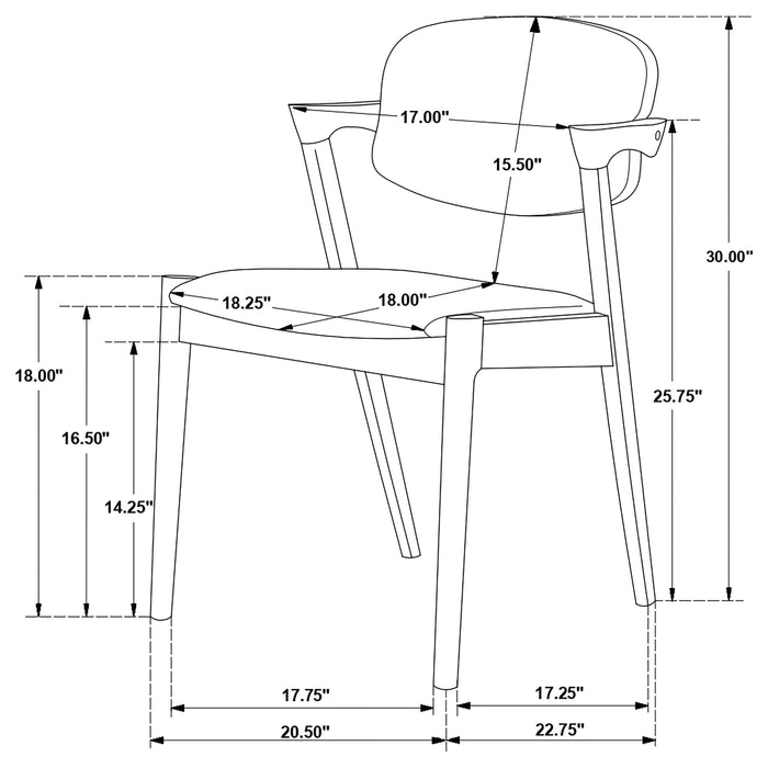 Stevie Dining Arm Chair - All Brands Furniture (NJ)
