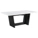 Sherry Rectangular Marble Top Dining Table set - All Brands Furniture (NJ)