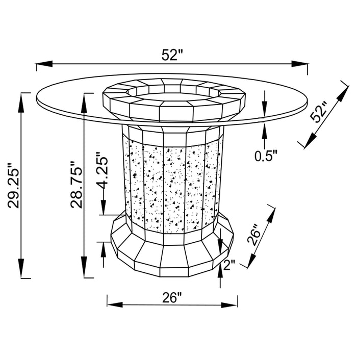 Ellie 5 Pc Dining Sets - All Brands Furniture (NJ)