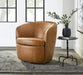 Parker Living Barolo 100% Italian Leather Swivel Club Chair