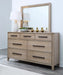 Parker House Breckenridge - Bedroom Queen Bed 2 Nightstands and Dresser with Mirror