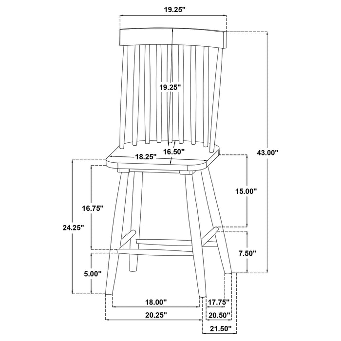 Andrews Counter Height Dining Set - All Brands Furniture (NJ)