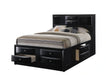 Crown Mark Furniture Emily Captain's Queen Bed in Black image
