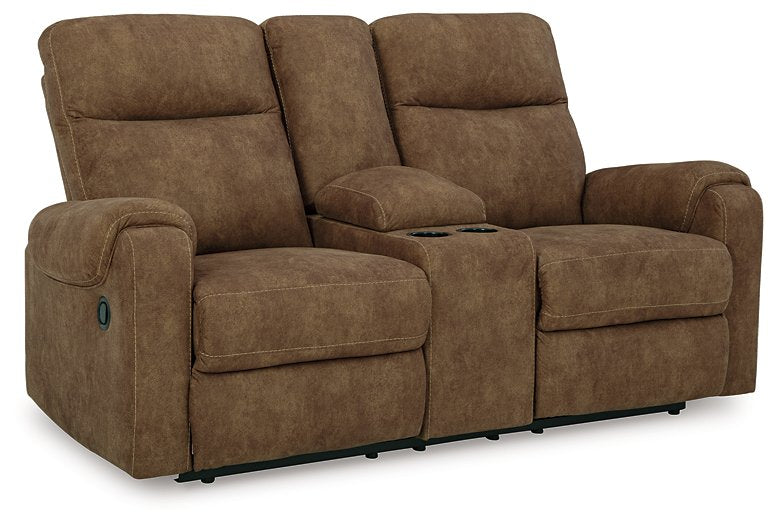 Edenwold Reclining Loveseat with Console - All Brands Furniture (NJ)