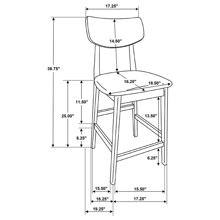 Robbie 5 Pc Counter Height Dining Set - All Brands Furniture (NJ)