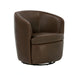 Parker Living Barolo 100% Italian Leather Swivel Club Chair
