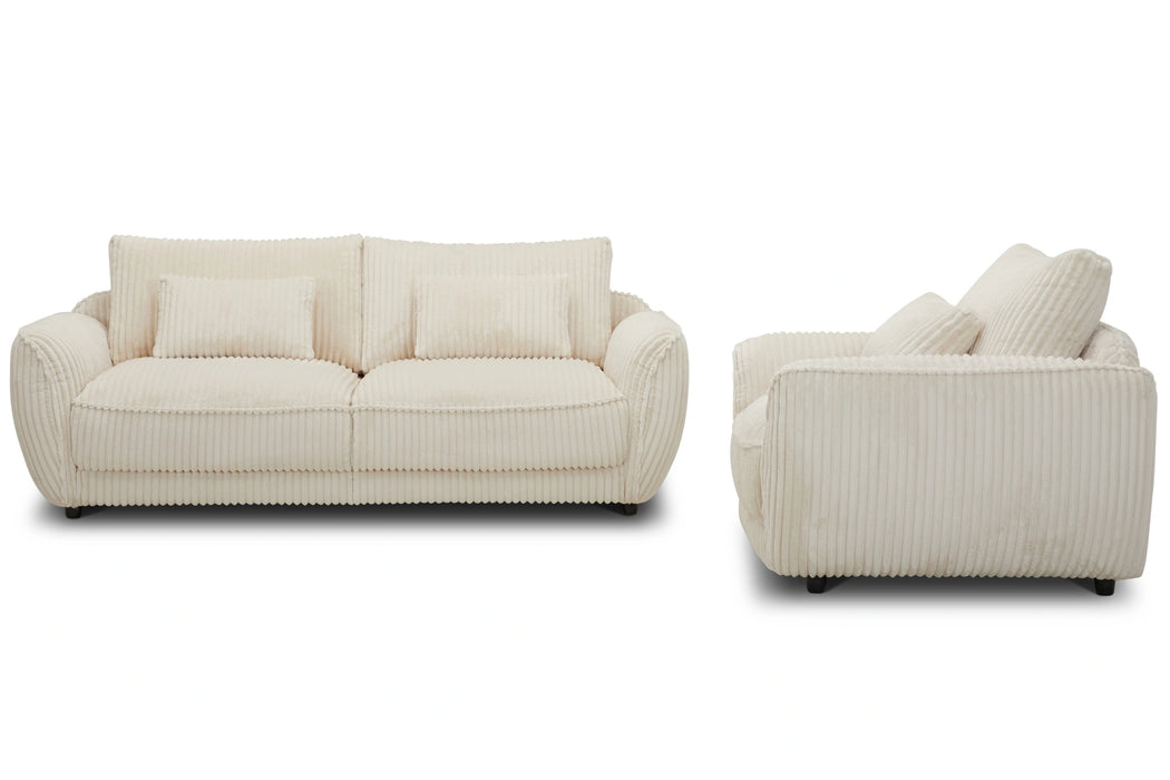 Parker Living Utopia - Mega Ivory Chair and A Half with Lumbar Pillow