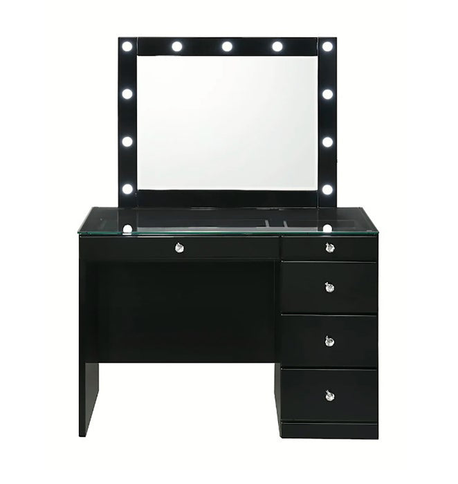Crown Mark Furniture Morgan Vanity in Black B4851BK - All Brands Furniture (NJ)